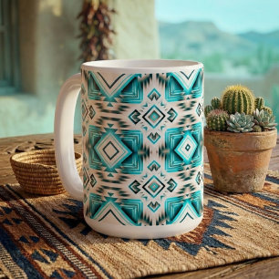 Turquoise Woestijnkruispunt  Koffiemok
