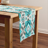 turquoise woestijnkruispunt korte tafelloper (Voorbeeld)