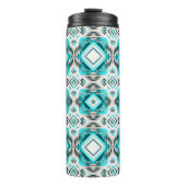 turquoise woestijnkruispunt thermosbeker (Voorkant)