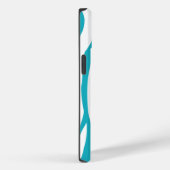 Turquoise Zebra Print Case-Mate iPhone Case (Achterkant / Rechts)