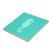 Turquoise Zee Horse 2 Tegeltje (Zijkant)