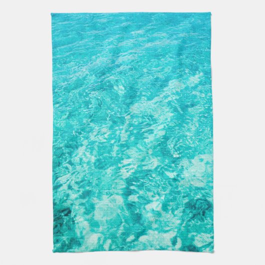 Turquoise Zee Ocean Kitchen Towel Theedoek (Verticaal)