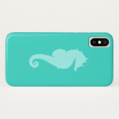 Turquoise Zeepaard 2 Case-Mate iPhone Case (Achterkant (horizontaal))