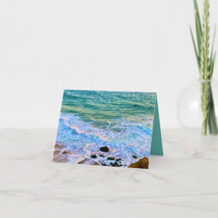 Turquoise zeeschuim kaart