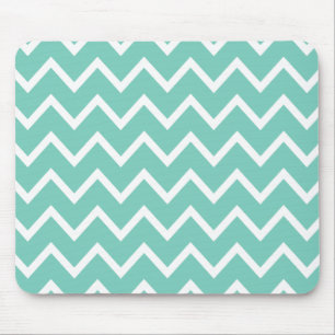 Turquoise Zig Zag Chevron Muismat