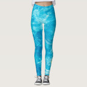 Turquoise zwembad water met cocktail leggings (Voorkant)