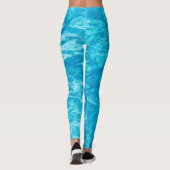 Turquoise zwembadwater leggings (Achterkant)