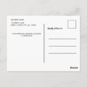 Turquoisine Superb Warbler Briefkaart (Achterkant)