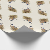 Turquoisine Superb Warbler Cadeaupapier (Hoek)