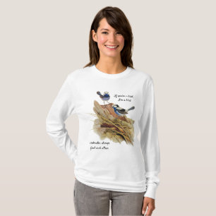 Turquoisine Superb Warbler, Soulmates T-shirt