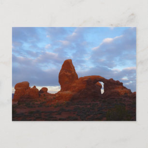 Turret Arch op Sunrise in Arches National Park Briefkaart