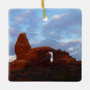 Turret Arch op Sunrise in Arches National Park Keramisch Ornament