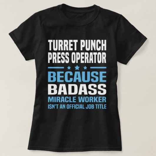 turret-ponsmachine t-shirt (Design voorkant)