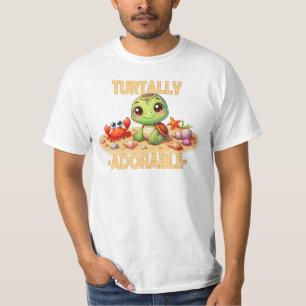 Turtal Schattige leuke woordspeling Schattigee bab T-shirt