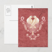 Turteltauben - Love Doves Briefkaart (Voorkant / Achterkant)
