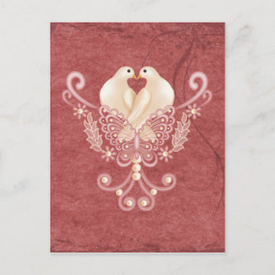 Turteltauben - Love Doves Briefkaart