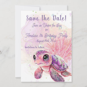 Turtle 7th Birthday, Onder het Zee, Save The Date
