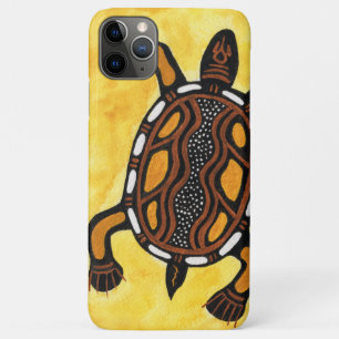 Turtle - Aboriginal Inspired Art Painting iPhone 11 Pro Max Hoesje