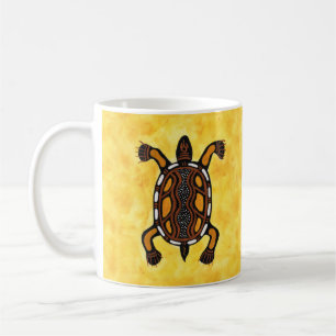 Turtle - Aboriginal Inspired Art Painting Koffiemok