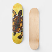 Turtle - Aboriginal Inspired Art Painting Skateboard (Voorkant)