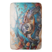 Turtle art / Schildkröte Kunst Badmat (Voorkant Verticaal)