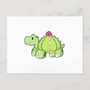 Turtle as Cactus Briefkaart