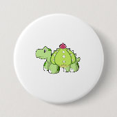 Turtle as Cactus Ronde Button 7,6 Cm (Voorkant)