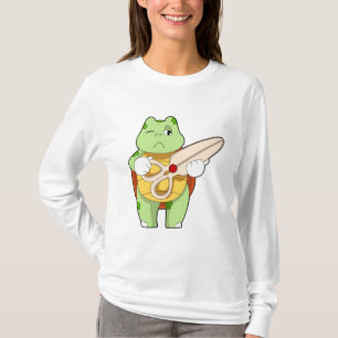 Turtle as Hairdresser with Scissors T-shirt