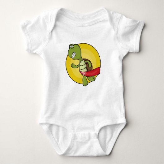 Turtle as Runner at Jogging Romper (Voorkant)