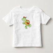 Turtle as Runner Kinder Shirts (Voorkant)