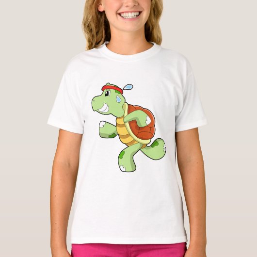Turtle as Runner T-shirt (Voorkant)