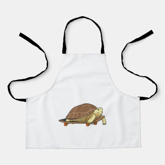 Turtle as Skater with Skateboard Schort (Voorkant)