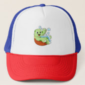 Turtle at Bathing with Foam Trucker Pet (Voorkant)
