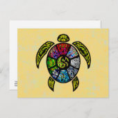 Turtle Ba-Gua Briefkaart (Voorkant / Achterkant)