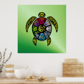 Turtle Ba-Gua Poster (Keuken)