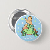 Turtle Baby Boy Button (Voorkant /achterkant)