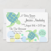 Turtle Baby Shower Kaart (Voorkant)