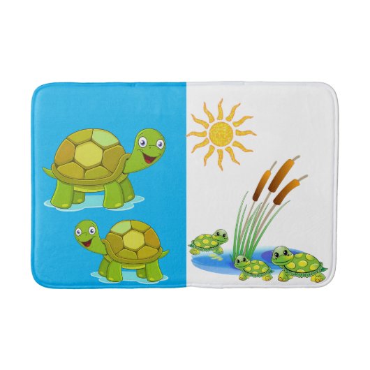 Turtle Bathroom Bathmat Badmat (Voorkant)