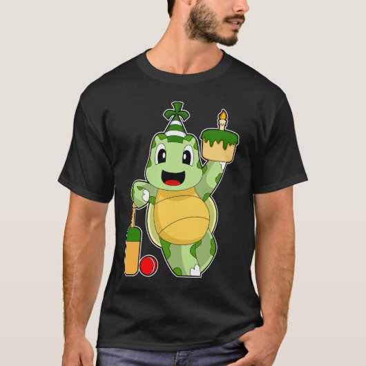 Turtle Birthday Cricket T-shirt (Voorkant)