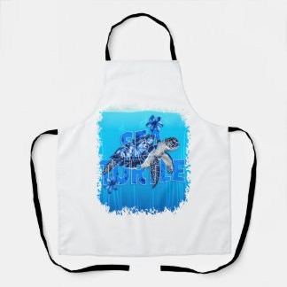 Turtle Blue Zee Square Schort