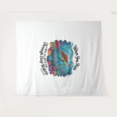Turtle Blue Zee Square Wandkleed (Voorkant (horizontaal))