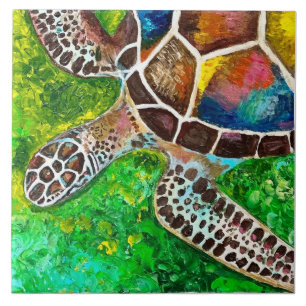 Turtle Ceramic Tegel Tegeltje