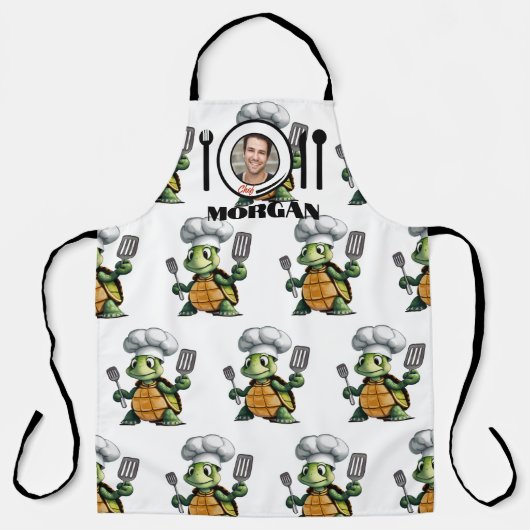 Turtle Chef Schattige Schort (Voorkant)