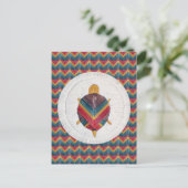 Turtle Chevron Briefkaart (Staand voorkant)