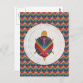 Turtle Chevron Briefkaart (Voorkant / Achterkant)