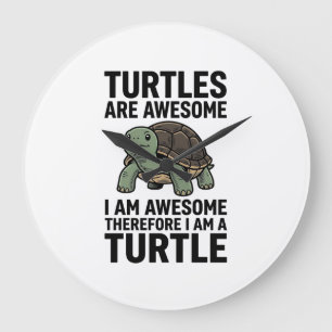 Turtle citaat Vintage Gravure Vector T-Shirt Desi Grote Klok
