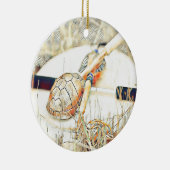 Turtle Clan Rattle en Drum Keramisch Ornament (Rechts)