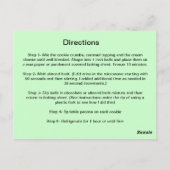 Turtle Cookie Balls Briefkaart (Achterkant)