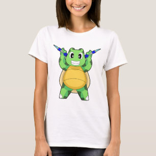 Turtle Darts Dart Sporten T-shirt