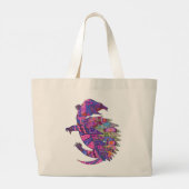 Turtle design (Womens) Grote Tote Bag (Achterkant)